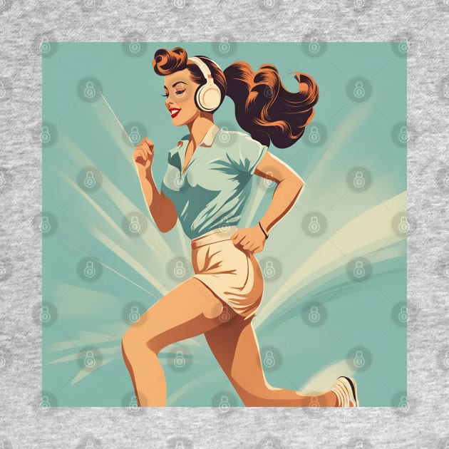 Retro Fit Run Jogging Jive Pin Up Pace by di-age7